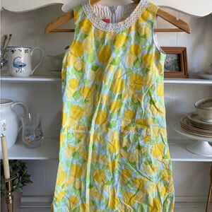 Sunny Lemon Pattern Kids Dress